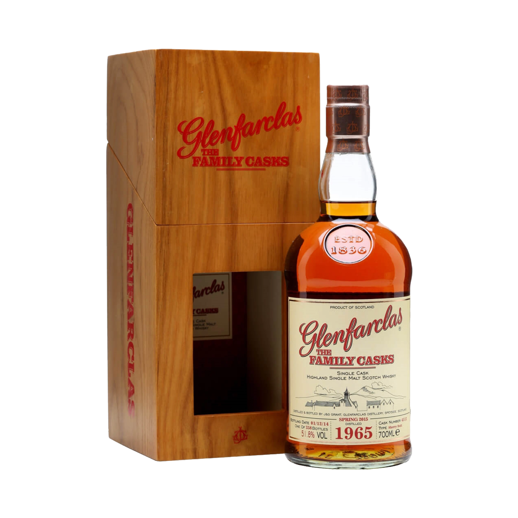 Rượu Whisky Glenfarclas 49 Year Old Family Casks 1965